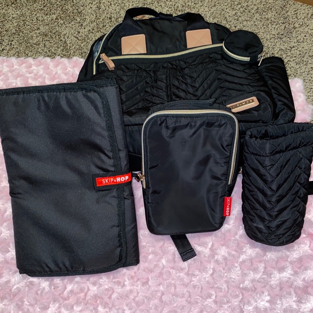 New Suite 6- Piece Skip Hop Diaper Backpack set
